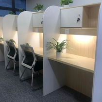 Examination and Study Sharing Self-study Room Immersive Enclosed Partition Night Study Table Table And Chairs Desk Custom New