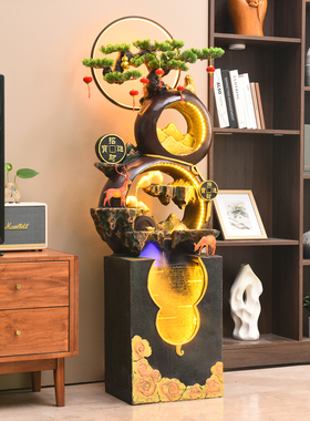 新中式葫芦假山摆件客厅玄关