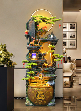 八方来财流水摆件循环水景观装饰