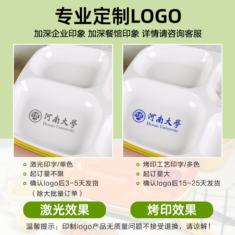 商用A5密胺分格餐盘四格盘学校工厂食堂专用快餐盘套装多格盘餐具,淘宝优惠券,粉丝福利购,淘宝优惠卷