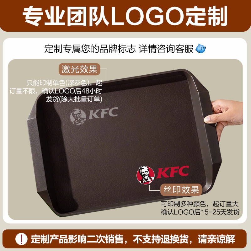 塑料托盘商用餐饮长方形防滑加厚托盘食堂餐厅专用肯德基汉堡餐盘,淘宝优惠券,粉丝福利购,淘宝优惠卷