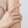 Pure Silver Broken Ice Closed Ring Fulu Gourd