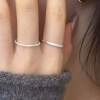 S999 solid silver open ring star ring