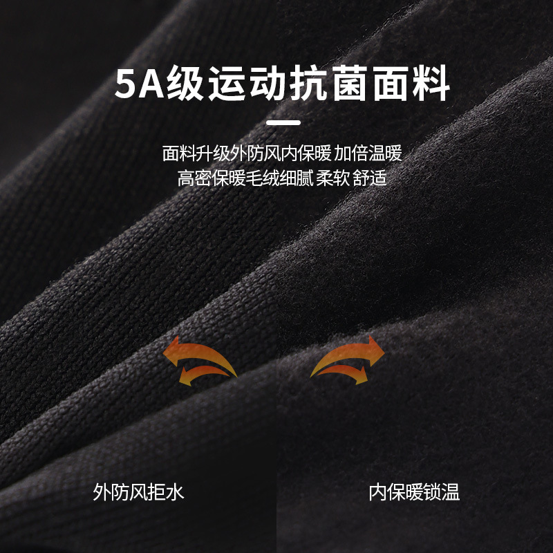 骑行手套男冬季保暖摩托车自行车防寒女士跑步运动户外加绒可露指