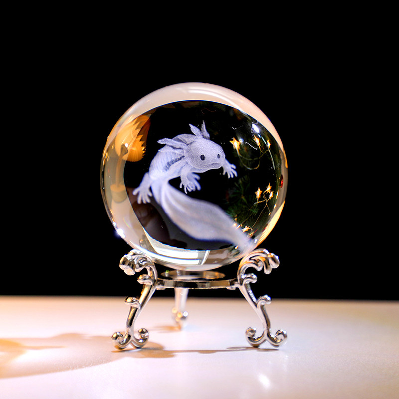 创意水晶球小摆件办公室工位书房卧室桌面玻璃球装饰品送孩子礼物,淘宝优惠券,粉丝福利购,淘宝优惠卷