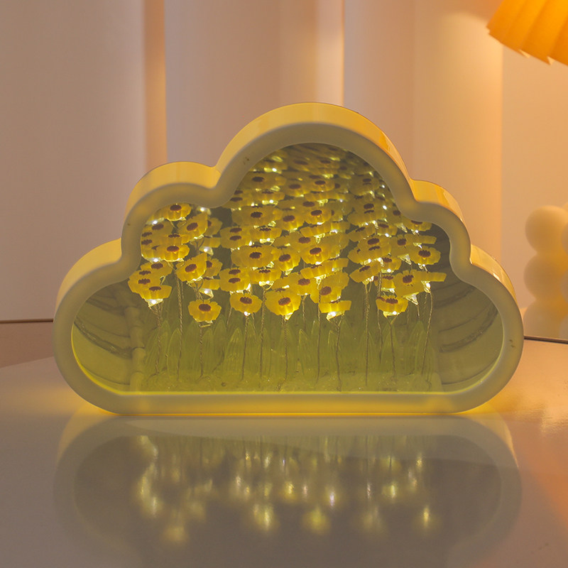 向日葵花海小摆件diy手工发光花束装饰品送闺蜜女友老师生日礼物,淘宝优惠券,粉丝福利购,淘宝优惠卷