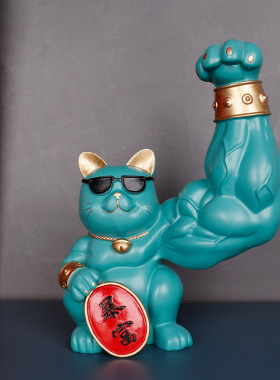 批发前台招财猫树脂现代简约