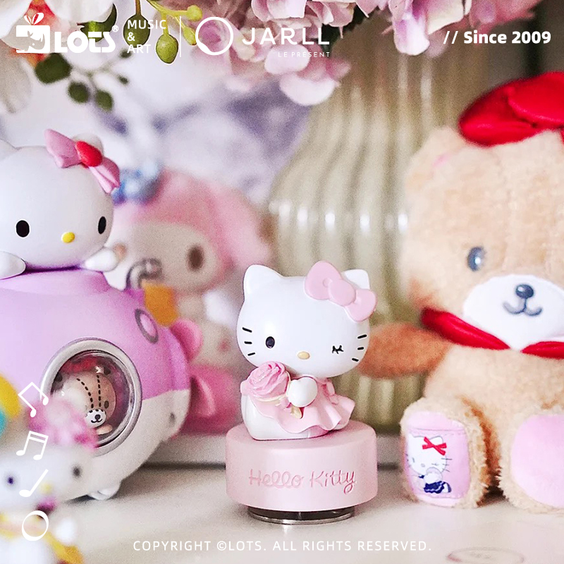 LOTS/赞尔JARLL水晶球音乐盒八音盒HelloKitty情人节生日礼物女生 - 图2