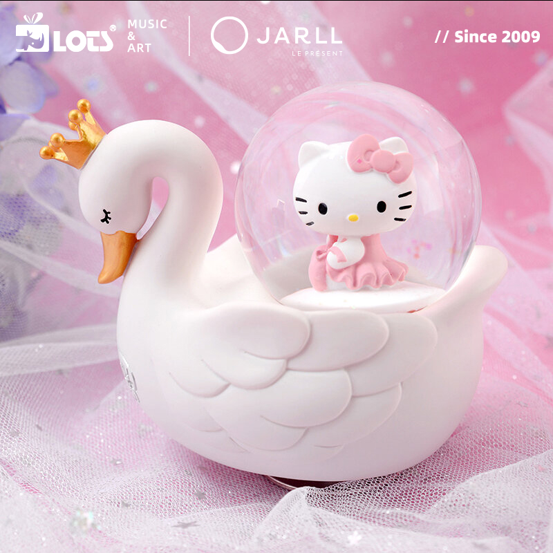 LOTS/赞尔JARLL水晶球音乐盒八音盒HelloKitty情人节生日礼物女生 - 图0