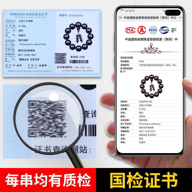 古木匠正宗印度小叶紫檀手串男2.0爆满金星老料108颗佛珠手链女 - 图2
