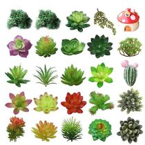 25PCS Fake Succulent DIY Artificial Succulents With Fake