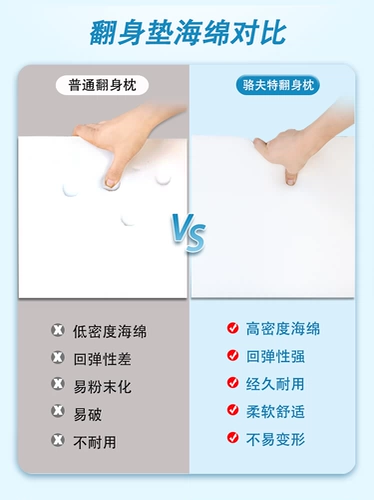 Переверните кровать для подушки с подушкой, кровать, кровать, кровать, старик в течение длительного времени, восстановление фиксированное фиксированное устройство мягкая губка на боковой