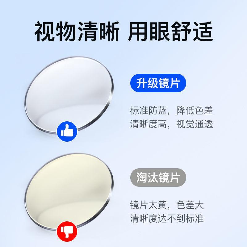 防蓝光近视眼镜理工男款痞帅高颜值网红同款半框眼镜框架女款 - 图2