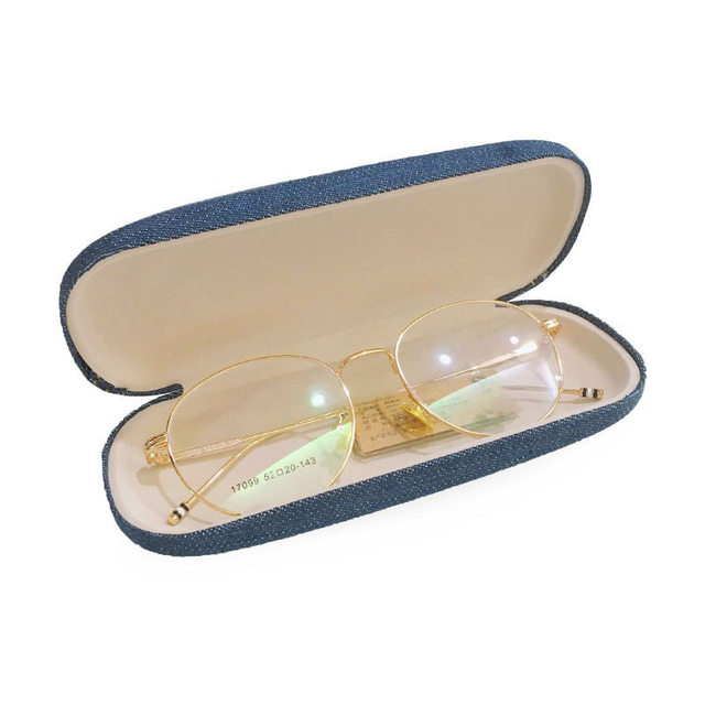 Korean denim glasses box stand fashion trend