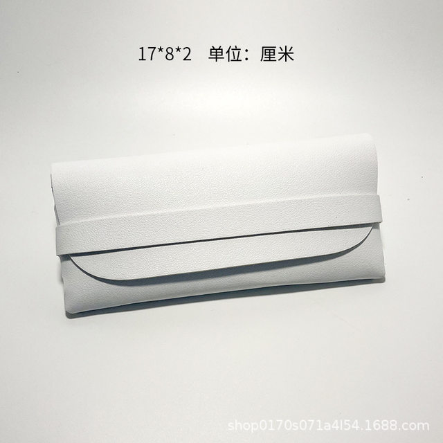 Gray plastic glasses frame storage box transparent