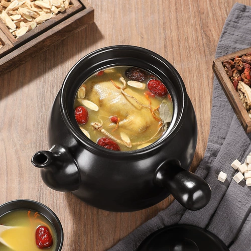 Старый стиль традиционный китайский медицина Танк варенованные запеканки запекания домов отвар с кастрюлем.