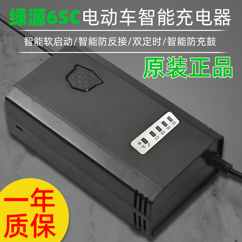 绿源原装电动车电瓶充电器48V60V72V-20E30E40E50E-2T原厂配件 - 图2