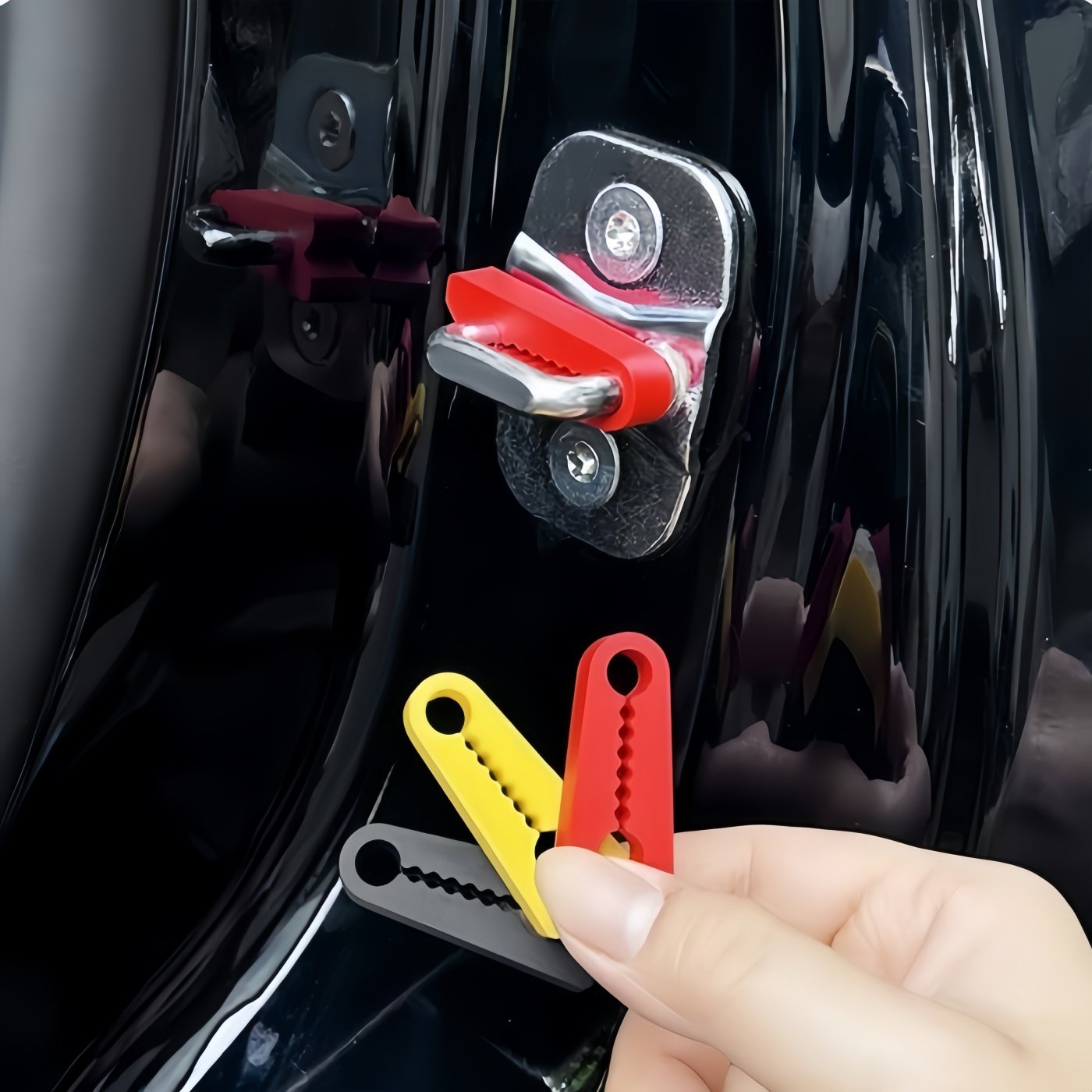 汽车门锁扣保护盖门锁套保护垫关门防撞贴硅胶静音车门减震缓冲垫,淘宝优惠券,粉丝福利购,淘宝优惠卷