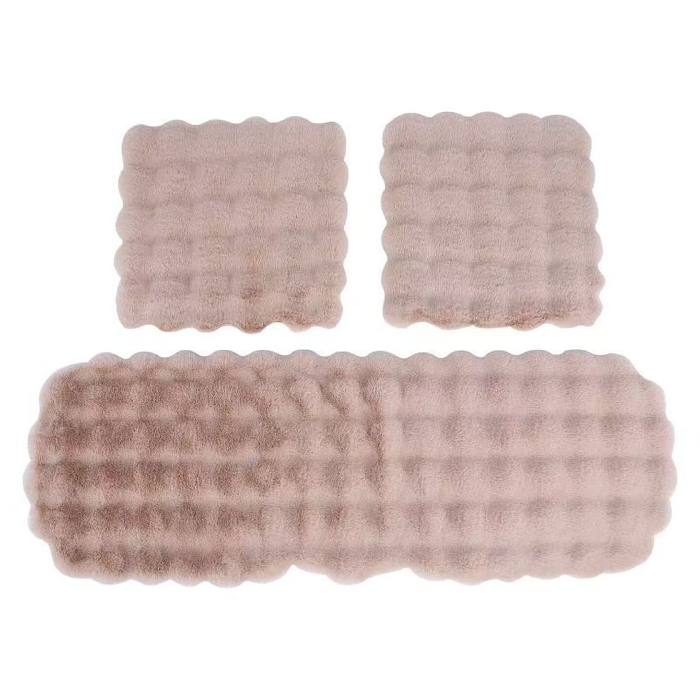 25年新款冬季加厚毛绒汽车坐垫汽车座垫泡泡绒舒适防滑创意通用款