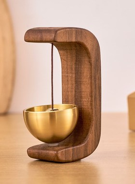 吸门式入户多巴胺风铃磁吸木质门铃商铺进门提醒铃铛新中式装饰