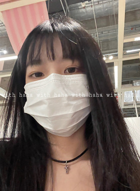 黑色pu十字架项圈choker锁骨链