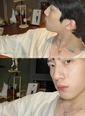 菱格水冰月项链jennie白敬亭同款