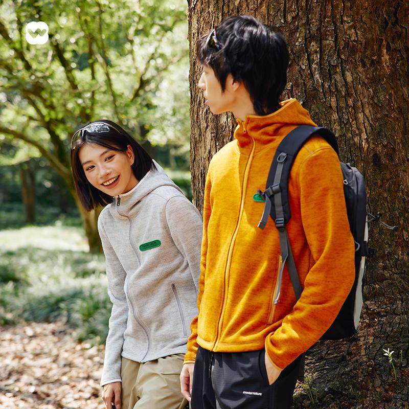 WEARX完型-暖壳纳米绒外套男女秋冬新款长袖连帽保暖卫衣运动外套 - 图3