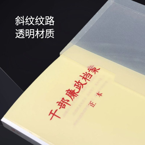 10只装新标准干部廉政档案盒PP塑料干部廉政文件夹A4干部人事廉政档案盒档案夹档案盒35mm纸质可定制订做 - 图1