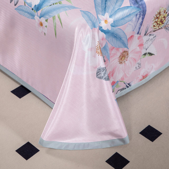 Printed ice silk mat three-piece set of air-conditioning mats can be machine washed