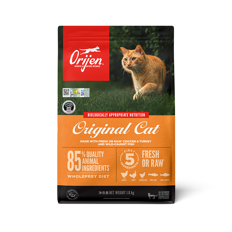 【自营】Orijen/原始猎食渴望美国进口成猫幼猫粮鸡肉猫粮1.8kg