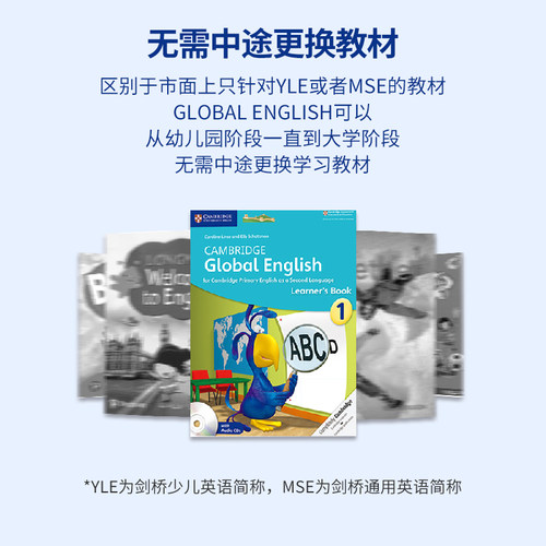 原版进口剑桥国际少儿英语Global English 1 2 3 4 5 6级剑桥少儿英语考级yle教材globalenglish教材幼儿启蒙小学英语教材KET PET-图1