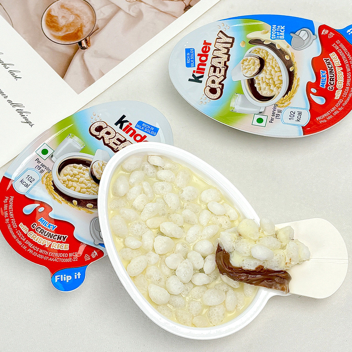 进口健达kinder奶油米脆Creamy牛奶巧克力脆香米奇趣蛋儿童小零食,淘宝优惠券,粉丝福利购,淘宝优惠卷