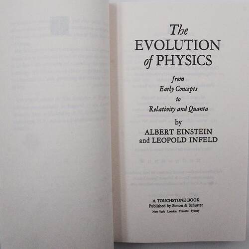 【现货】The Evolution of Physics 物理学的进化 Albert Einstein 阿尔伯特·爱因斯坦 Leopold Infeld 奥波德·英费尔德 美版 - 图0