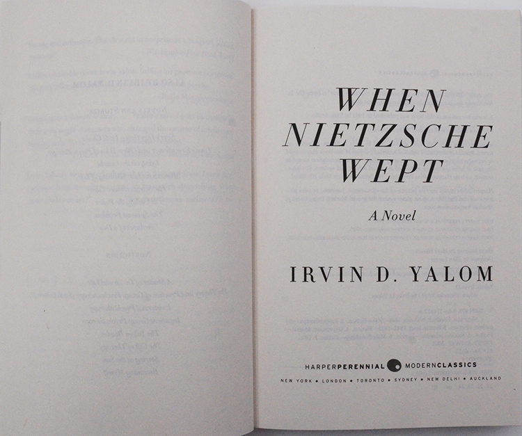 【现货】When Nietzsche Wept: A Novel of Obsession 当尼采哭泣 Irvin D. Yalom 欧文亚隆 英文版心理推理小说 美版进口 - 图0