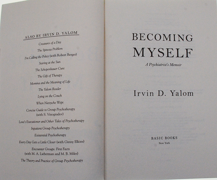 【现货】Becoming Myself: A Psychiatrist's Memoir 成为我自己：欧文·亚隆回忆录 Irvin D. Yalom 美版平装 英文原版书 正版 - 图0