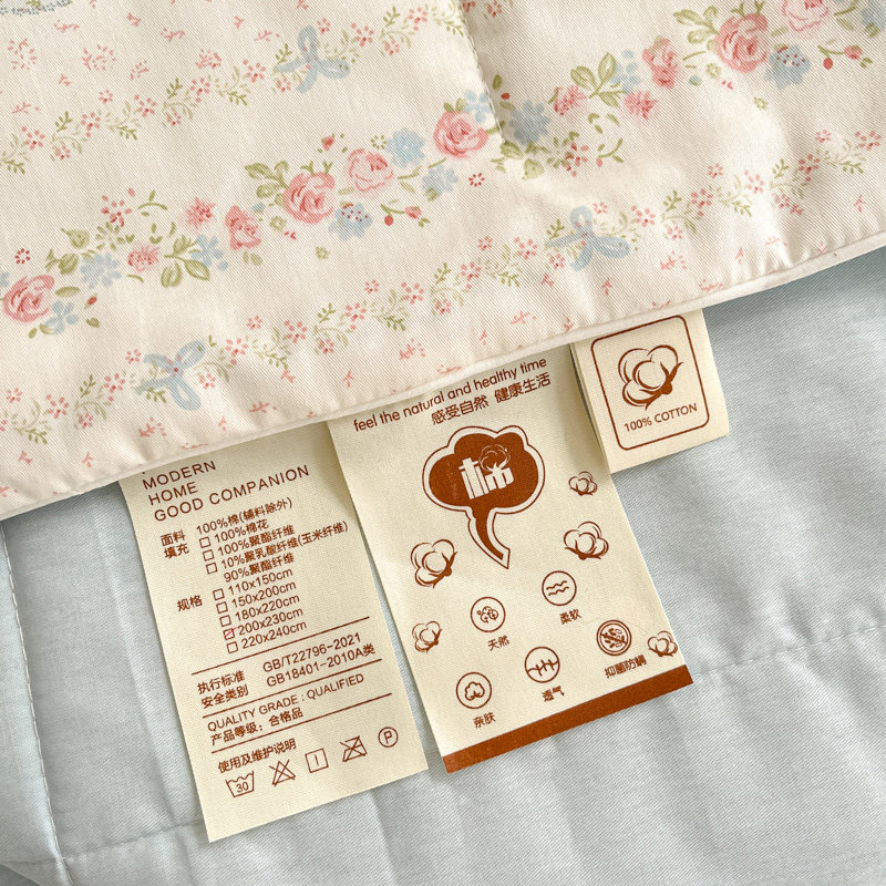 全棉空调被四季通用被子宿舍单人学生夏凉被纯棉春秋被可水洗被芯