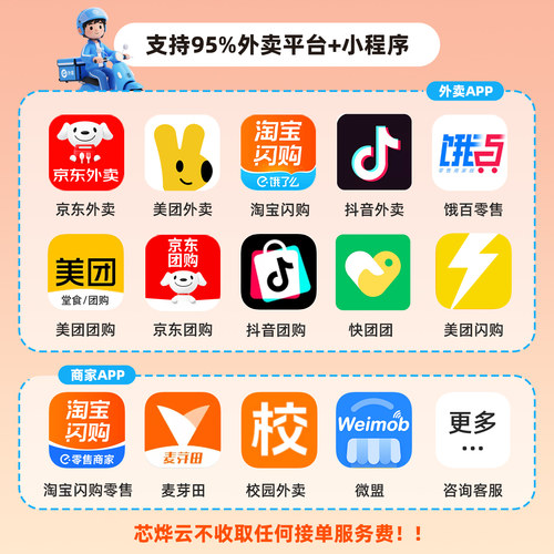 芯烨T58H外卖小票机云打印机淘宝闪购美团京东秒送用蓝牙4G无线WIFI餐饮真人语音切纸全自动接单58热敏打印机 - 图0