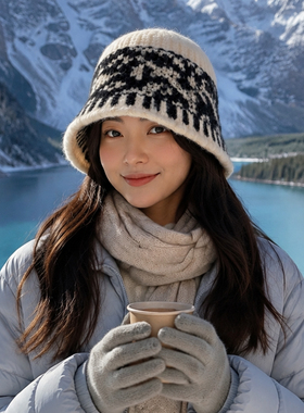 2026新款女针织渔夫帽显脸小