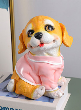 原创家居装饰品可爱存钱罐树脂