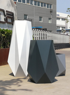 办公室花器不锈钢花箱花钵庭院阳台酒店广场商场铁艺花箱厂家