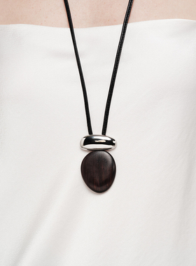 ASCENDER黑檀木松弛感极简长项链