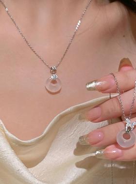 黑色小猫咪星星爱心项链女小众设计甜酷Y2K风吊坠可爱辣妹