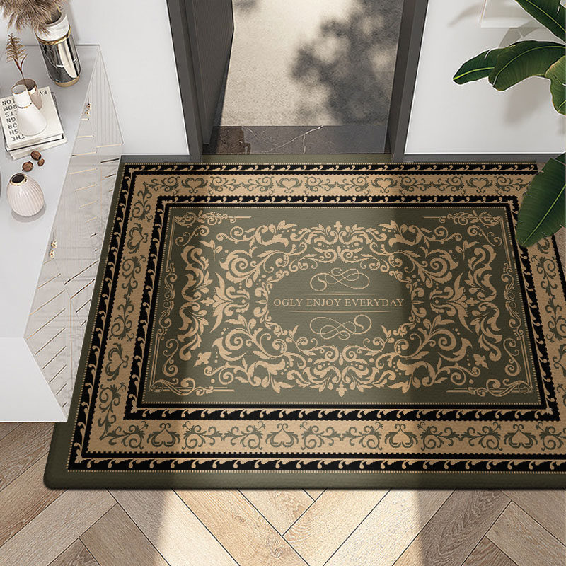 高级入户门地垫红色新款进门脚垫轻奢客厅门垫防滑入门地毯可裁剪,淘宝优惠券,粉丝福利购,淘宝优惠卷