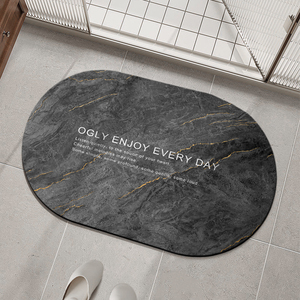 OGLY硅藻泥加厚软垫吸水垫子卫生间门口脚垫速干高端浴室地垫防滑