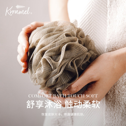 KRRAMEL2026新款起泡沐浴球花洗澡球浴花球不散超柔软女士起泡球 - 图3