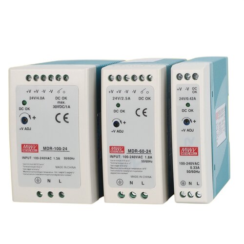 MDR明伟24V/12V薄型导轨工业级开关电源10W20W/40W/60W/100W - 图3
