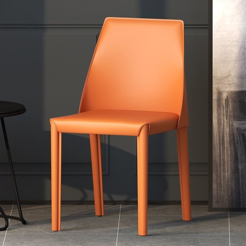 简轻奢简约皮网红休闲餐厅家用餐椅座椅餐椅皮艺马鞍凳子极餐椅,淘宝优惠券,粉丝福利购,淘宝优惠卷