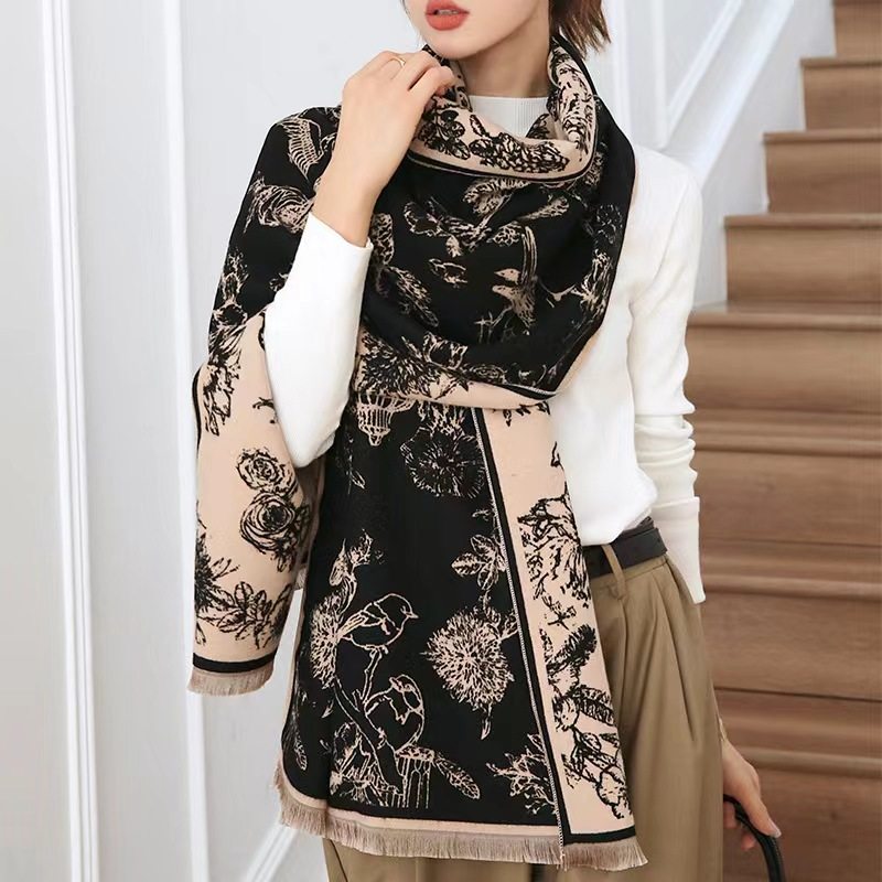 秋冬新款保暖围巾女两用办公室披肩围巾时尚围脖学生仿羊绒妈妈,淘宝优惠券,粉丝福利购,淘宝优惠卷