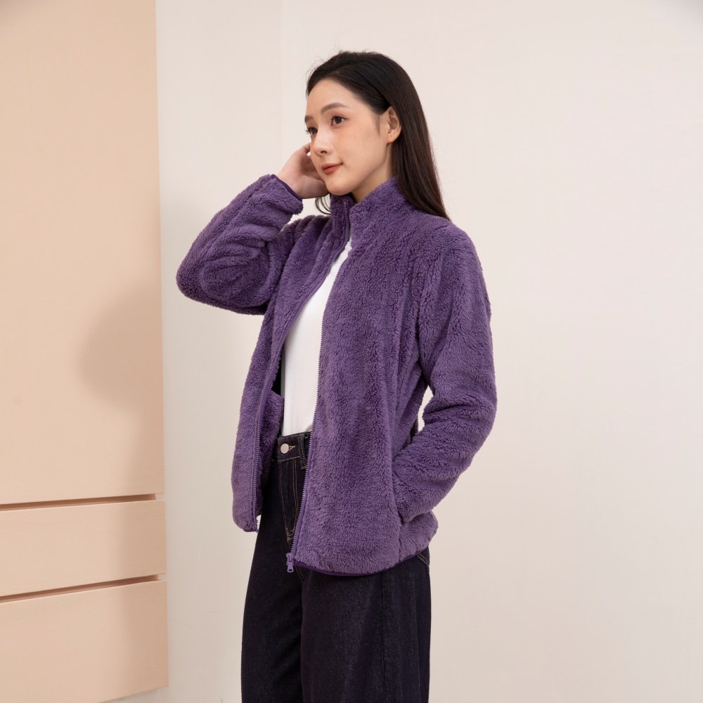 优质女装2025秋季摇粒绒内胆上衣立领羊羔双面绒珊瑚绒夹克外套,淘宝优惠券,粉丝福利购,淘宝优惠卷
