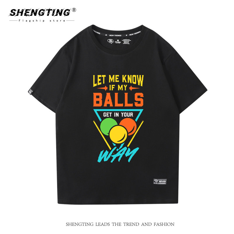 俱乐部黑八黑8斯诺克团队短袖t恤 胜霆服饰T恤